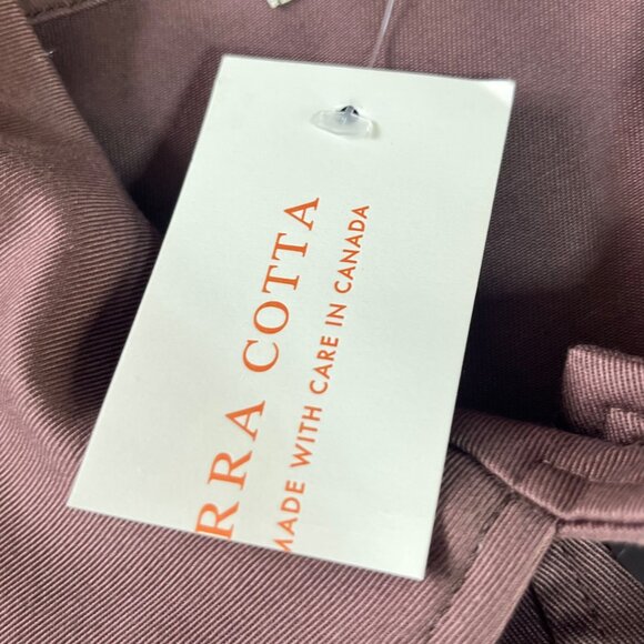 Terracotta Button-Up Brown Jacket Womens 12 Brown New Cropped Short - Picture 8 of 9